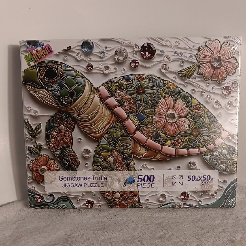 Gemstones Turtle Jigsaw Puzzle - 500 Pieces